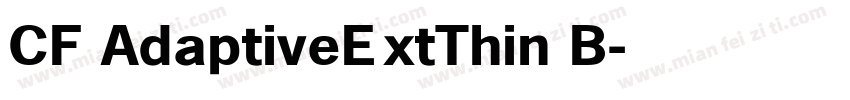 CF AdaptiveExtThin B字体转换